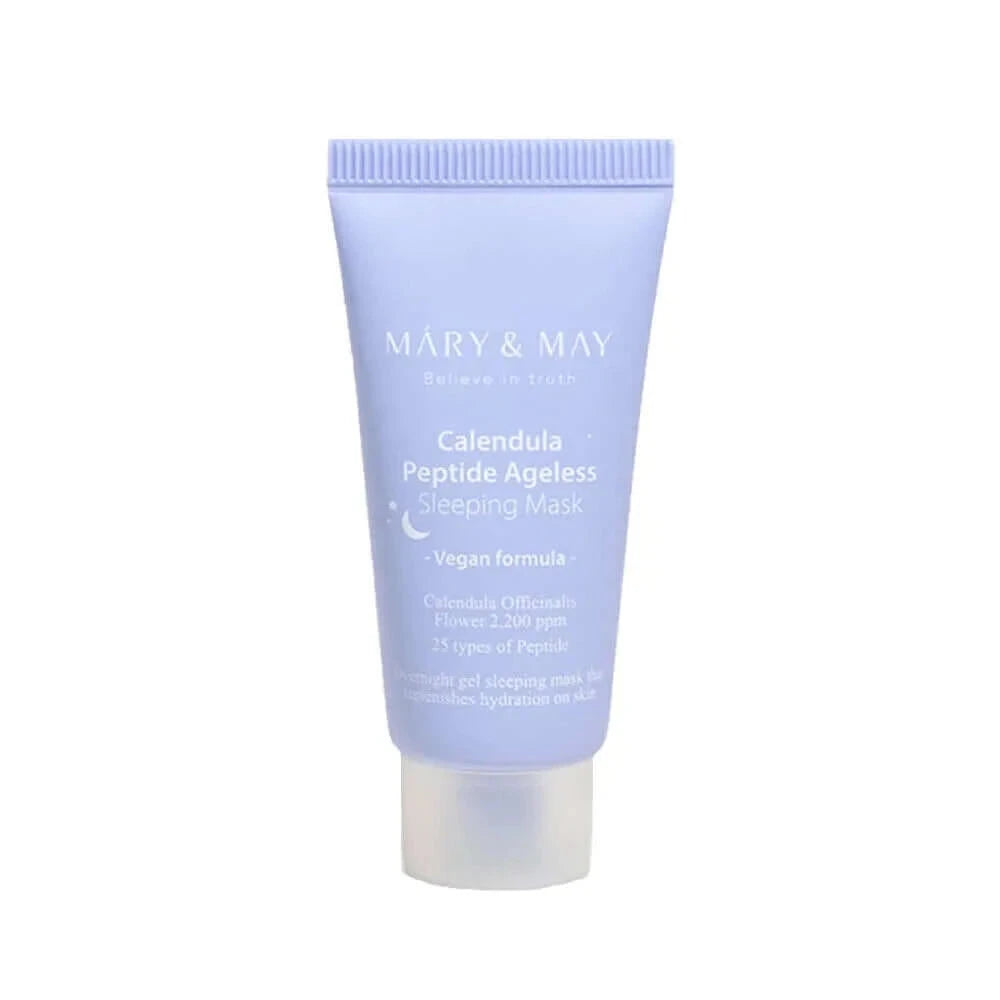 Mary&May Calendula Peptide Ageless Sleeping Mask - kliņģerītes un peptīdu pretvecuma miega maska
