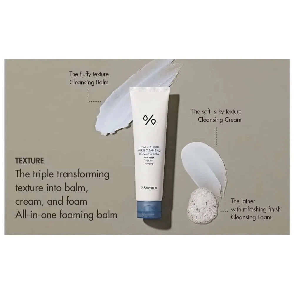 Hidrofīlais balzams-putas divi vienā Dr.Ceuracle Hyal Reyouth Multi Cleansing Foaming Balm
