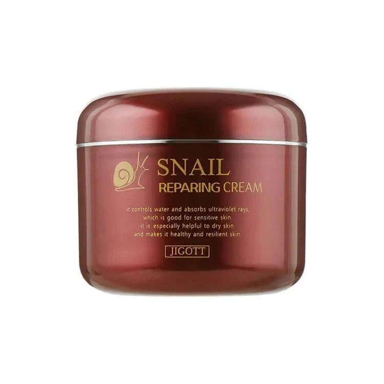 Atjaunojošs krēms sejai Jigott Snail Repairing Cream