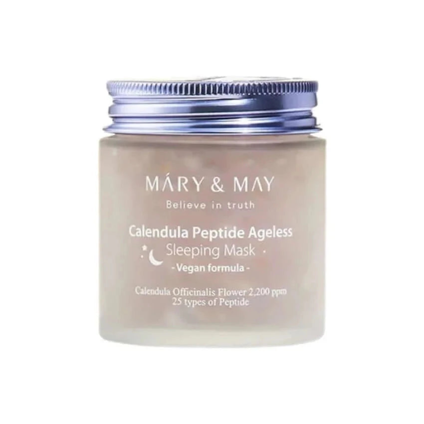 Mary&May Calendula Peptide Ageless Sleeping Mask - kliņģerītes un peptīdu pretvecuma miega maska