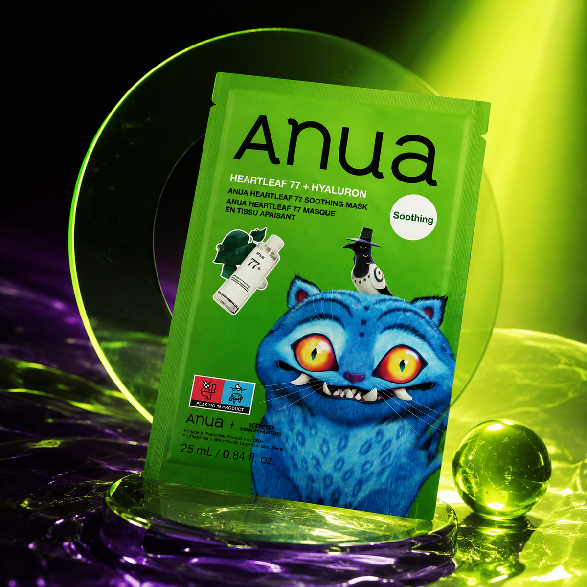 Anua K-Pop Demon Hunters Heartleaf 77+ Hyaluron Soothing Mask