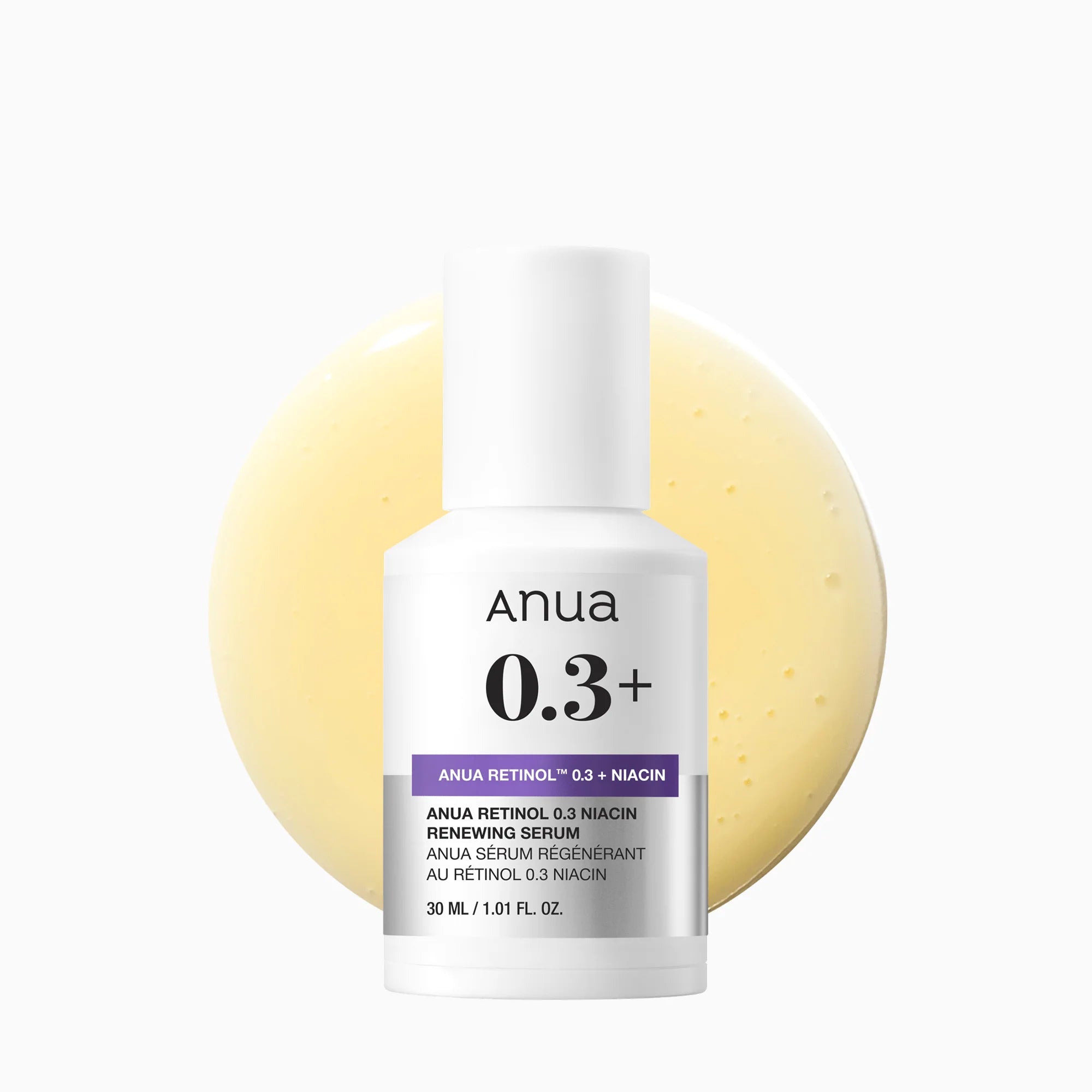 Atjaunojošs serums ar retinolu un niacinamīdu Anua Nano Retinol 0,3% + Niacin Renewing Serum
