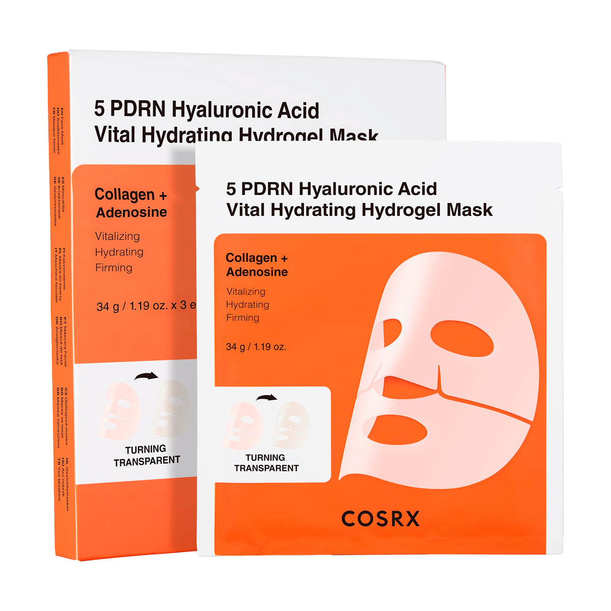 Cosrx 5 PDRN Hyaluronic Acid Vital Hydrating Hydrogel Mask