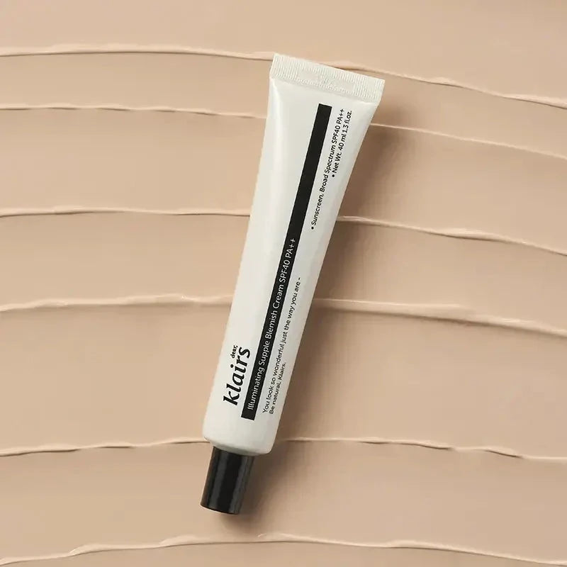 BB krēms ar dabisku noslēguma akcentu Dear Klairs illuminating Supple Blemish Cream SPF40 PA++