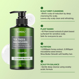 Kundal Tea Tree & Macadamia Deep Cleansing Shampoo Cherry Blossom