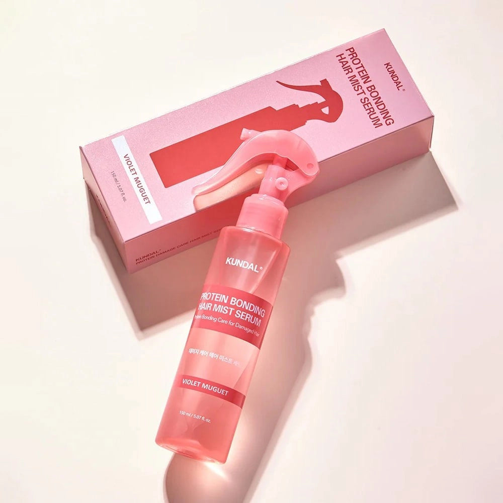 Odbudowująca mgiełka do włosów Kundal Protein Bonding Hair Mist Serum Violet Muguet