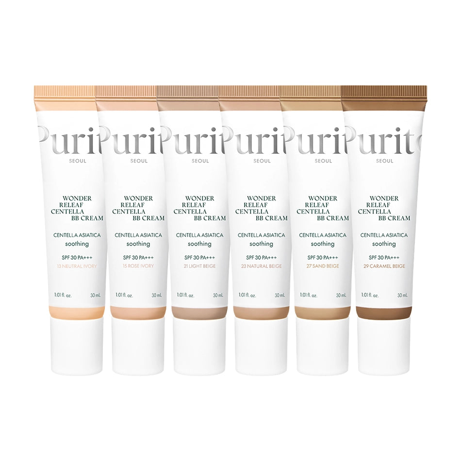 BB krēms ar Āzijas centellas ekstraktu Purito Seoul Wonder Releaf Centella BB Cream