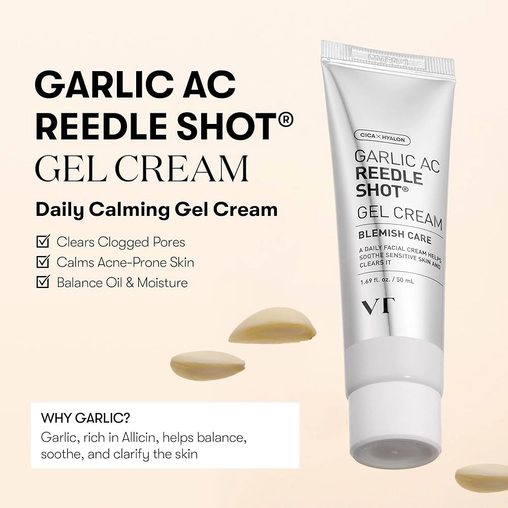 Matowiący żel-krem VT Cosmetics Garlic AC Reedle Shot Gel Cream