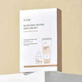 Produktu komplekts ādas atjaunošanai ar melno gliemežu mucīnu iUNIK Black Snail Edition Skin Care Set